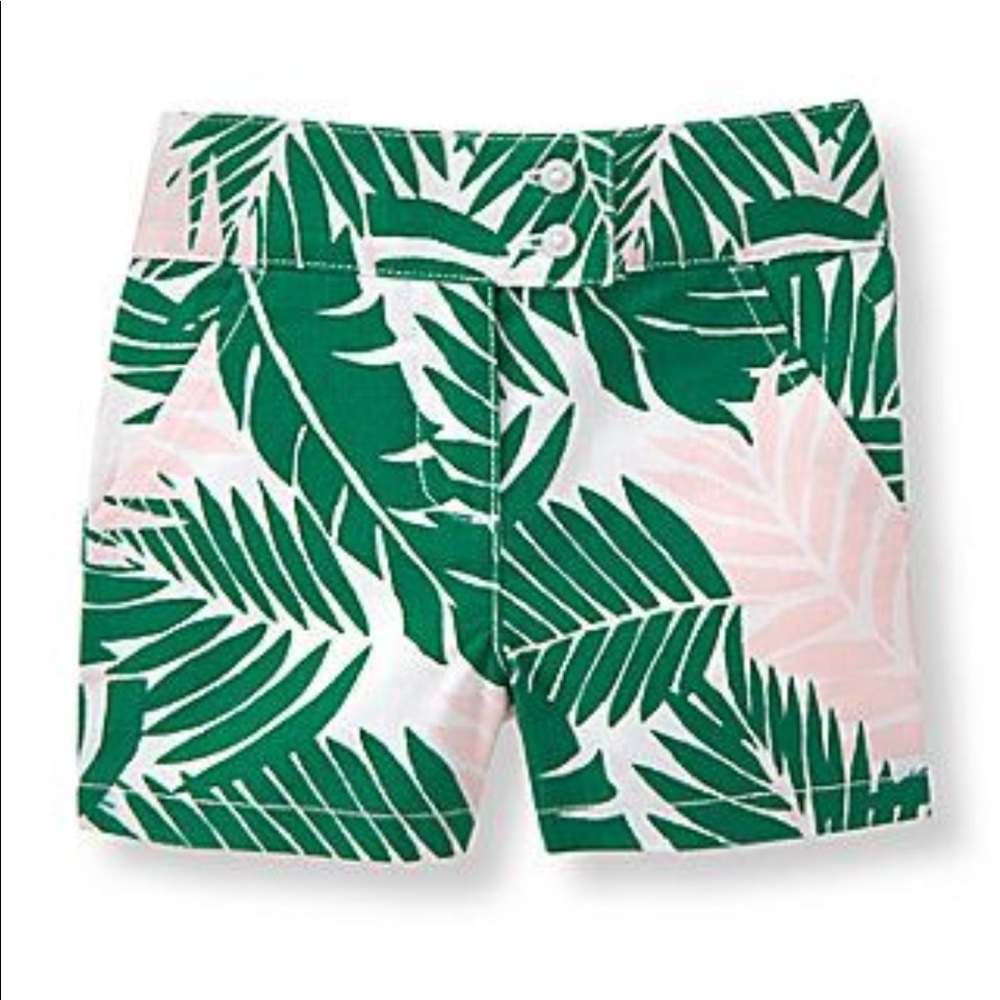 Janie & Jack Palm Print Toddler Shorts